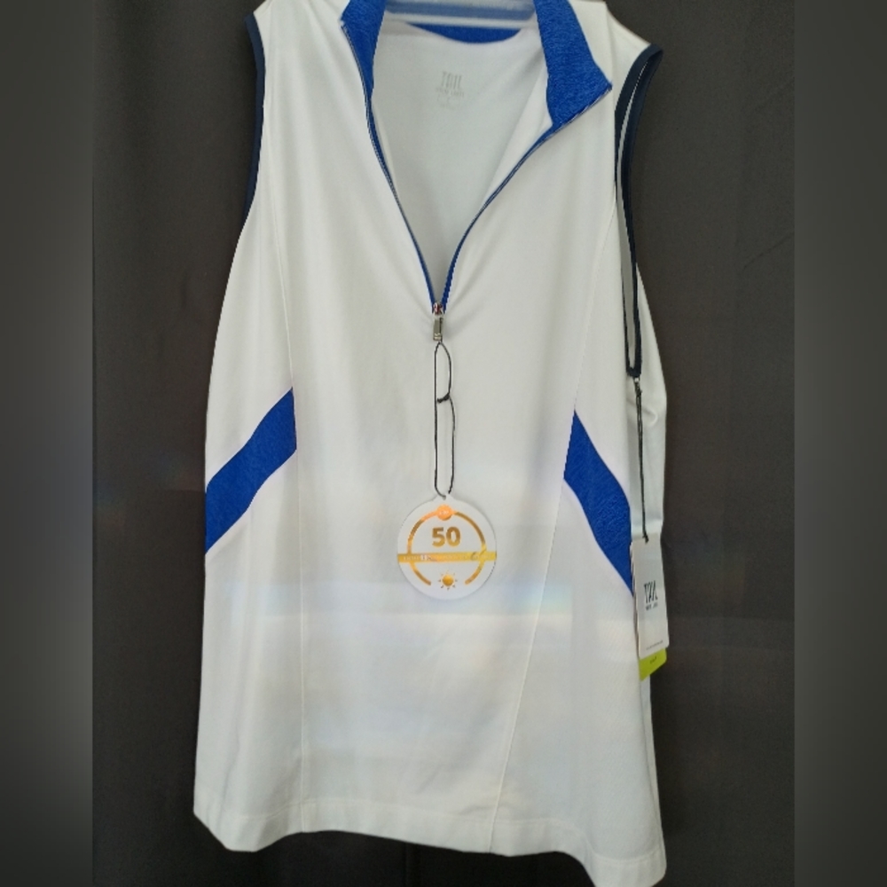 Tail Mock /zip/Color block Golf shirt White Label